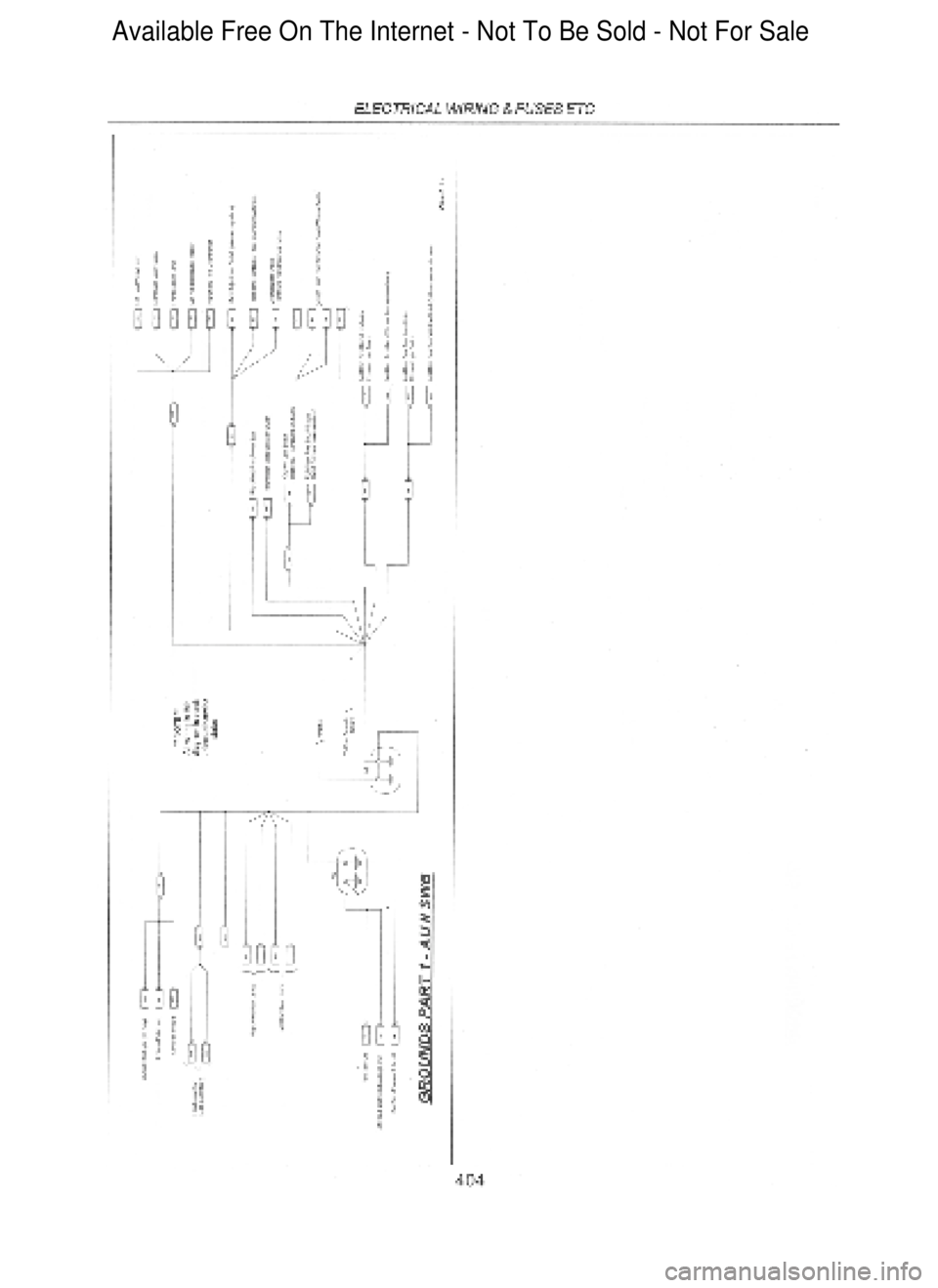 FORD FALCON 1998  Workshop Manual  Available Free On The Internet - Not To Be Sold - Not For Sale    