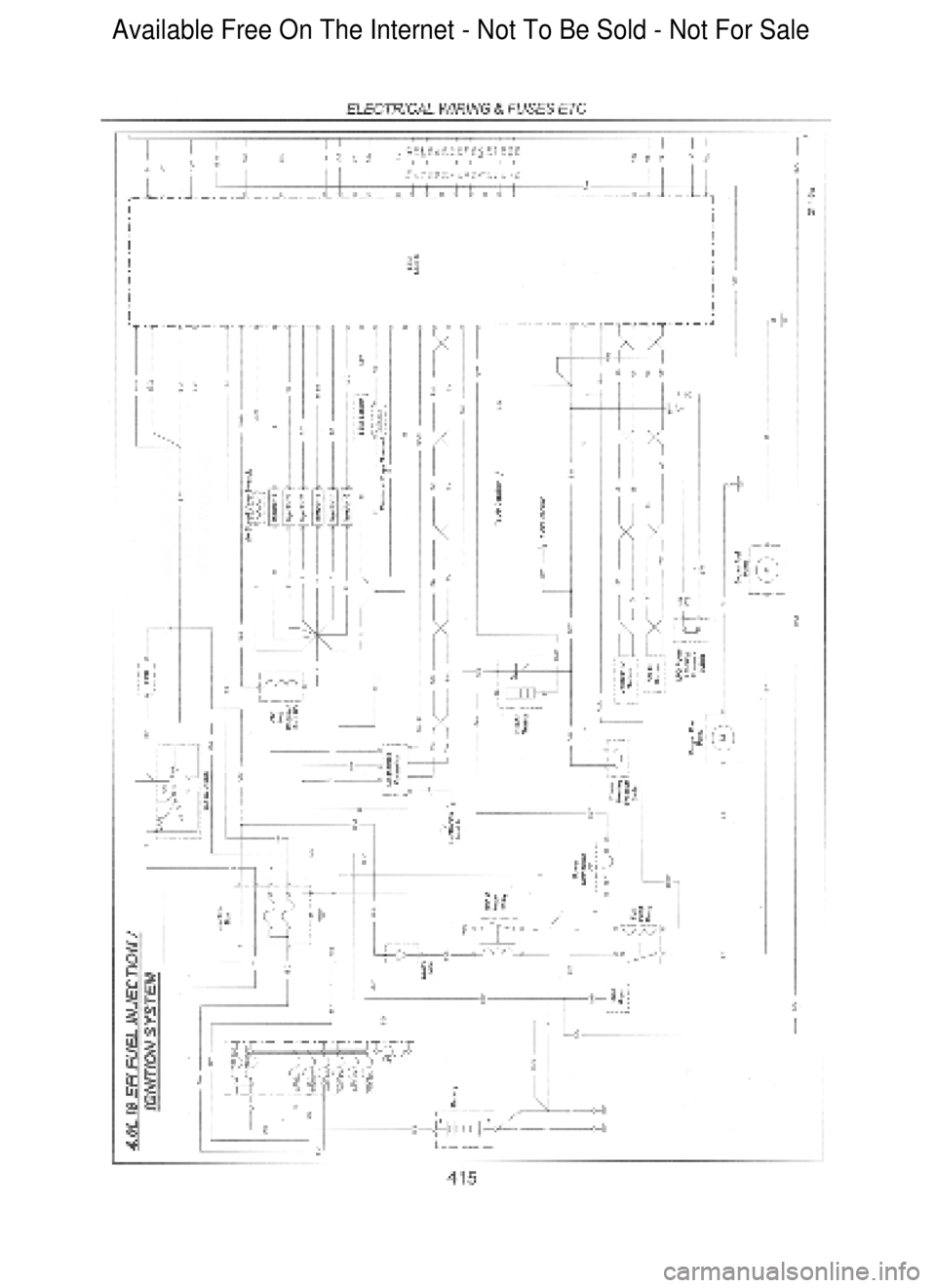 FORD FALCON 1998  Workshop Manual  Available Free On The Internet - Not To Be Sold - Not For Sale    