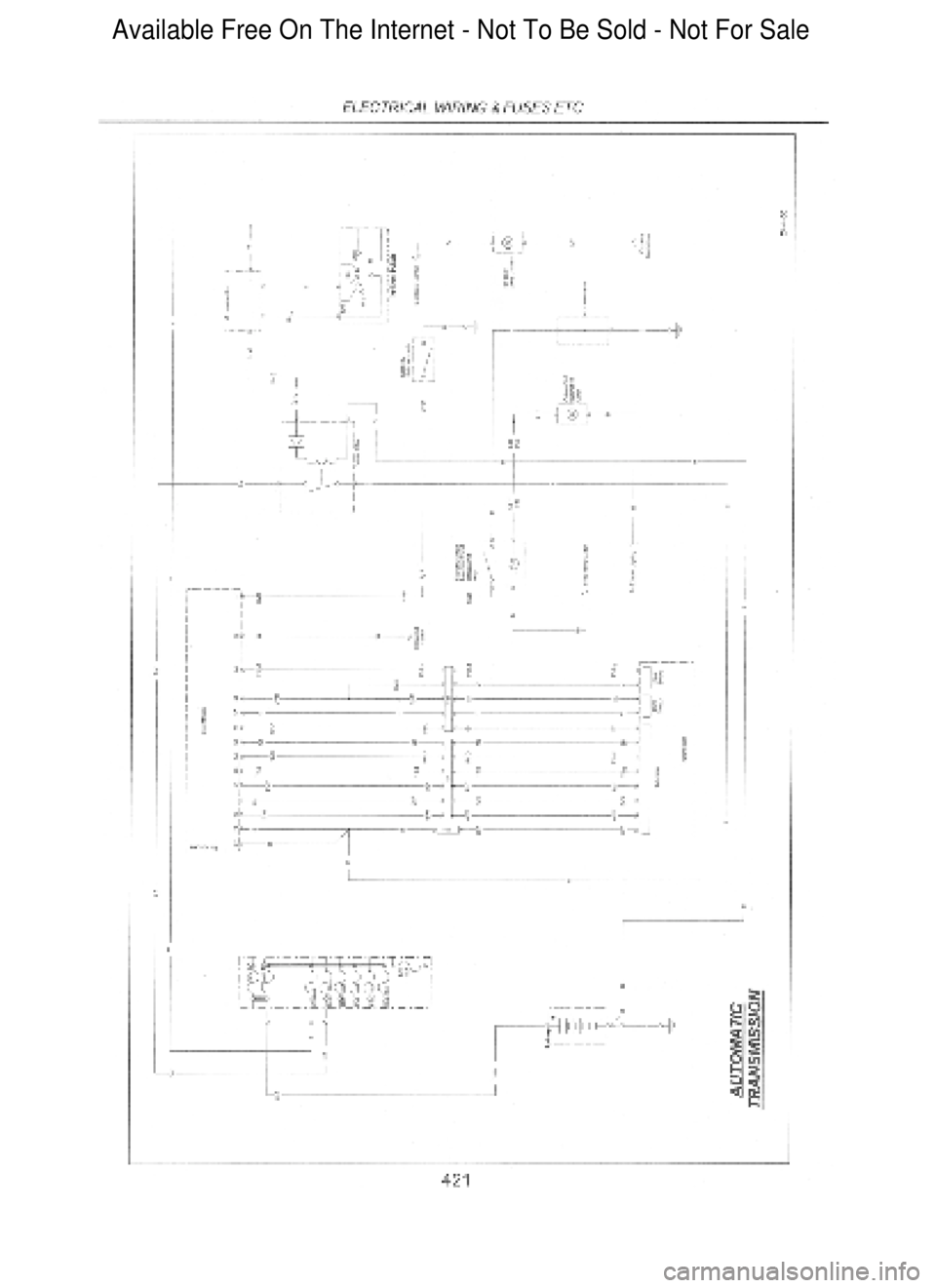 FORD FALCON 1998  Workshop Manual  Available Free On The Internet - Not To Be Sold - Not For Sale    