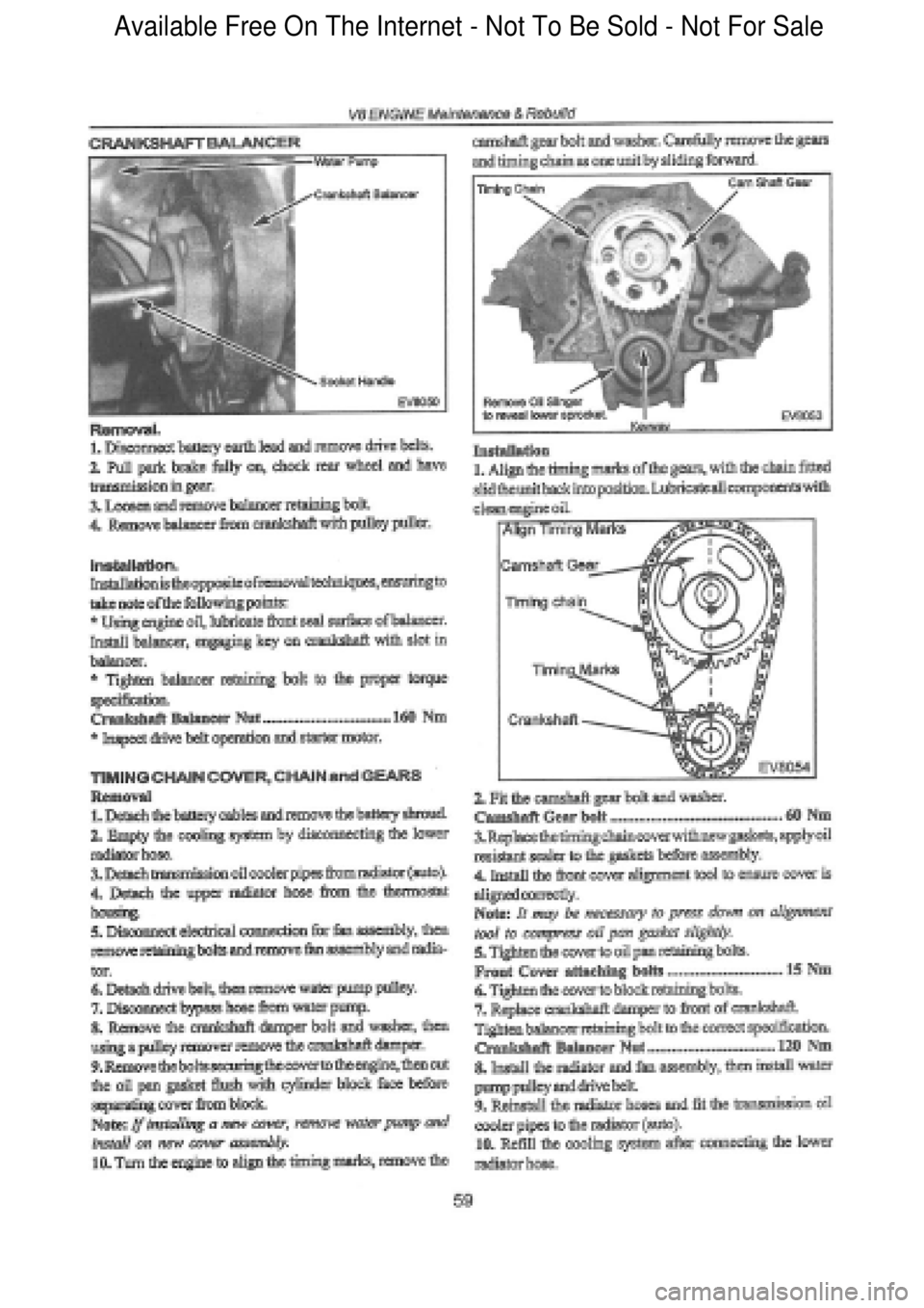 FORD FALCON 1998  Workshop Manual  Available Free On The Internet - Not To Be Sold - Not For Sale    