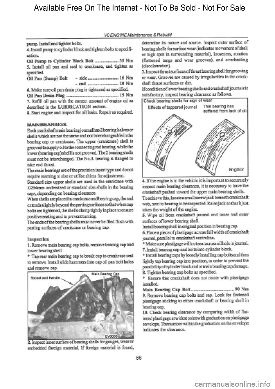 FORD FALCON 1998  Workshop Manual  Available Free On The Internet - Not To Be Sold - Not For Sale    