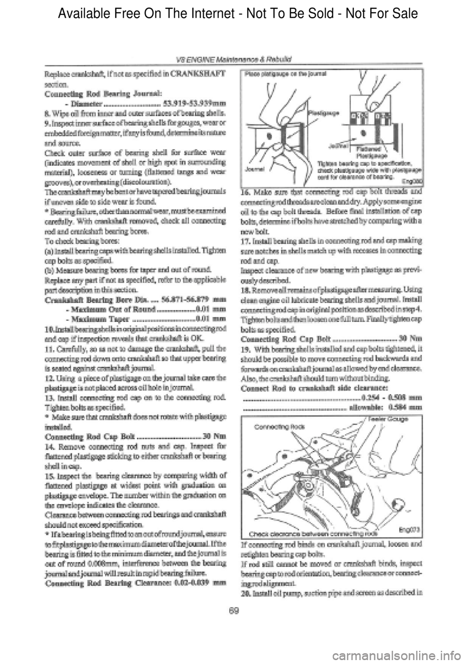 FORD FALCON 1998  Workshop Manual  Available Free On The Internet - Not To Be Sold - Not For Sale    