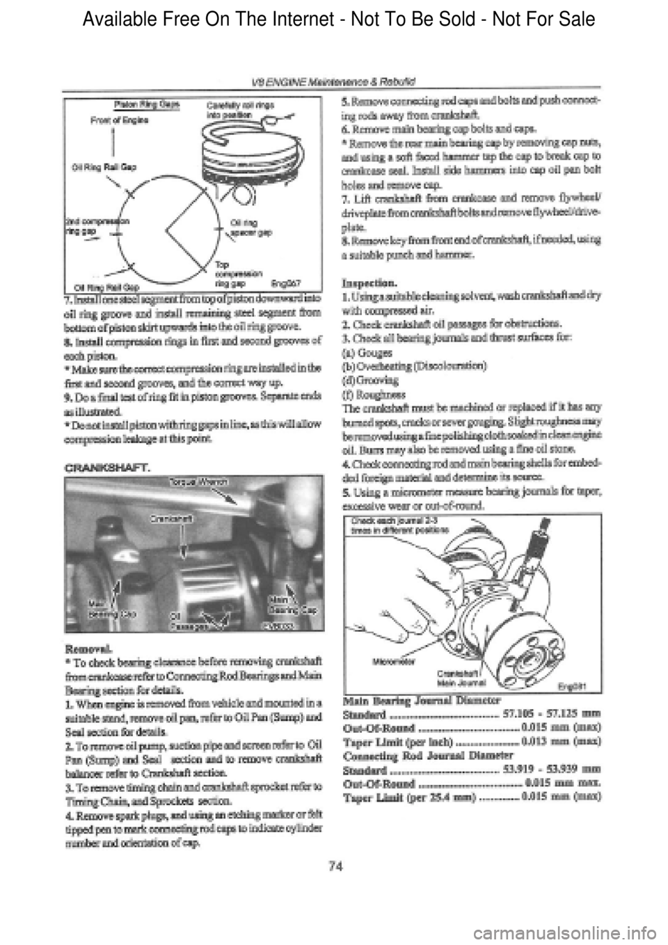 FORD FALCON 1998  Workshop Manual  Available Free On The Internet - Not To Be Sold - Not For Sale    