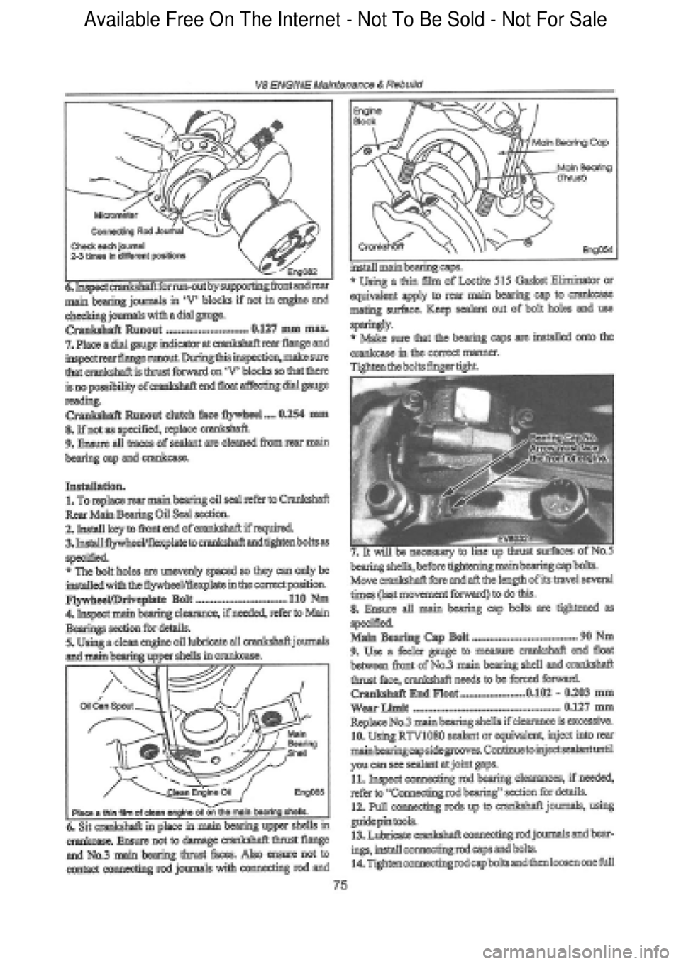 FORD FALCON 1998  Workshop Manual  Available Free On The Internet - Not To Be Sold - Not For Sale    