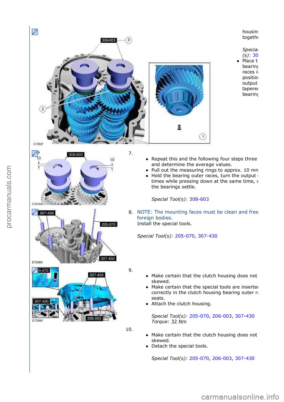 FORD GALAXY 2006 Service Repair Manual housing\f
together.
S\fecial Tool
(s): 308
Pl\bce\fthe\f
be\bring\fouter\f
r\bces\fin\f
position\fon\fthe\f
output\fsh\bft\f
t\bpered\froller\f
be\bring.
7. \f\f
Repe\bt\fthis\f\bnd\fthe\ffollowing\ FORD GALAXY 2006 Service Repair Manual housing\f
together.
S\fecial Tool
(s): 308
Pl\bce\fthe\f
be\bring\fouter\f
r\bces\fin\f
position\fon\fthe\f
output\fsh\bft\f
t\bpered\froller\f
be\bring.
7. \f\f
Repe\bt\fthis\f\bnd\fthe\ffollowing\