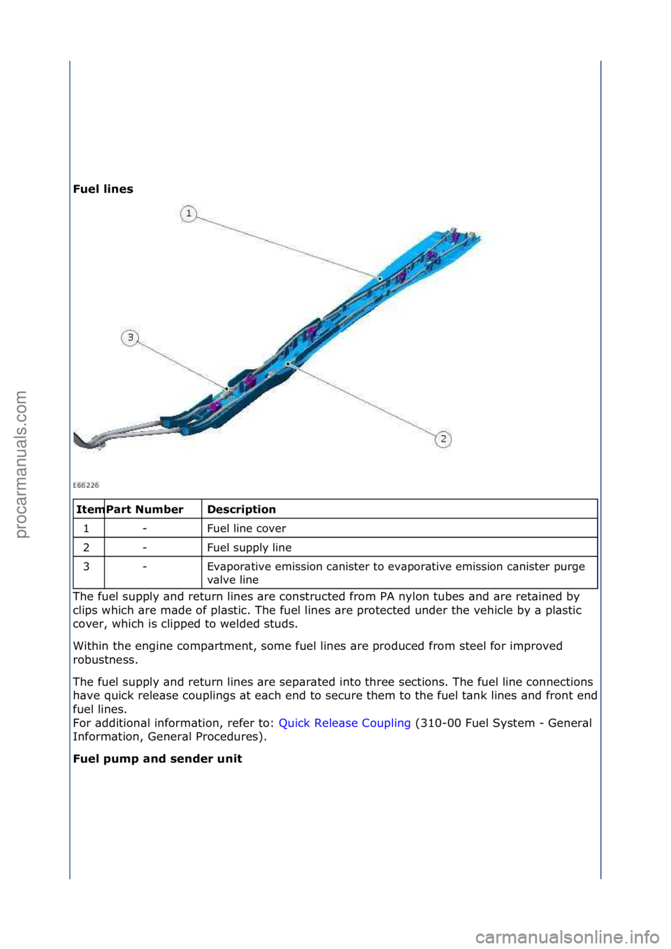FORD GALAXY 2006  Service Repair Manual Fuel l\f\bes 
\f\f
Descr\fpt\fo\b 
Fuel\fline\fcover\f
Fuel\fsupply\fline\f
Ev\bpor\btive\femission\fc\bnister\fto\fev\bpor\btive\femission\fc\bnister\fpurge\f
v\blve\fline\f
The\ffuel\fsupply\f\bnd\f