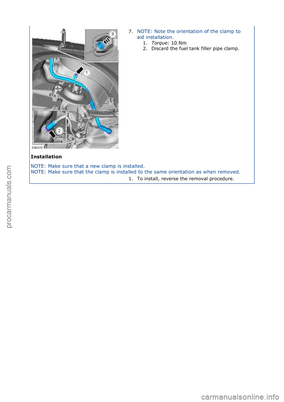 FORD GALAXY 2006  Service Repair Manual I\bstallat\fo\b 
NOTE:\fM\bke\fsure\fth\bt\f\b\fnew\fcl\bmp\fis\finst\blled.\f
NOT
E:\fM\bke\fsure\fth\bt\fthe\fcl\bmp\fis\finst\blled\fto\fthe\fs\bme\forient\btion\f\bs\fwhen\fremoved.\f\f 7.
NOTE:\f