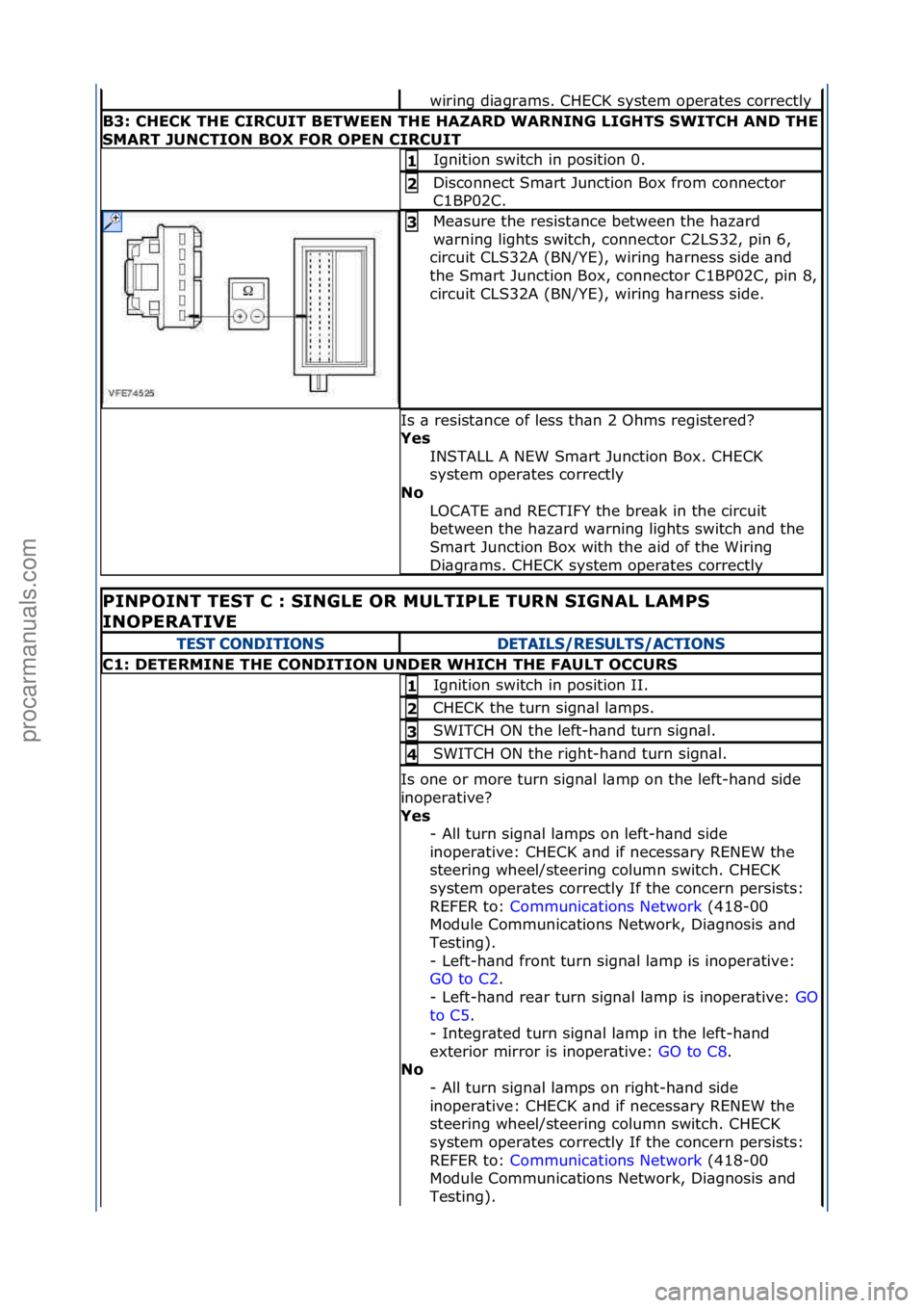FORD GALAXY 2006 Service Repair Manual wiring\fdi\bgr\bms.\fCHECK\fsystem\foper\btes\fcorrectly\f
B3:\bCHECK\bTHE\bCIRCUIT\bBETWEEN\bTHE\bHAZARD\bWARNING\bLIGHTS\bSWITCH\bAND\bTHE\b
SMART\bJUNCTION\bBOX\bFOR\bOPEN\bCIRCUIT
Ignition\fswitch FORD GALAXY 2006 Service Repair Manual wiring\fdi\bgr\bms.\fCHECK\fsystem\foper\btes\fcorrectly\f
B3:\bCHECK\bTHE\bCIRCUIT\bBETWEEN\bTHE\bHAZARD\bWARNING\bLIGHTS\bSWITCH\bAND\bTHE\b
SMART\bJUNCTION\bBOX\bFOR\bOPEN\bCIRCUIT
Ignition\fswitch