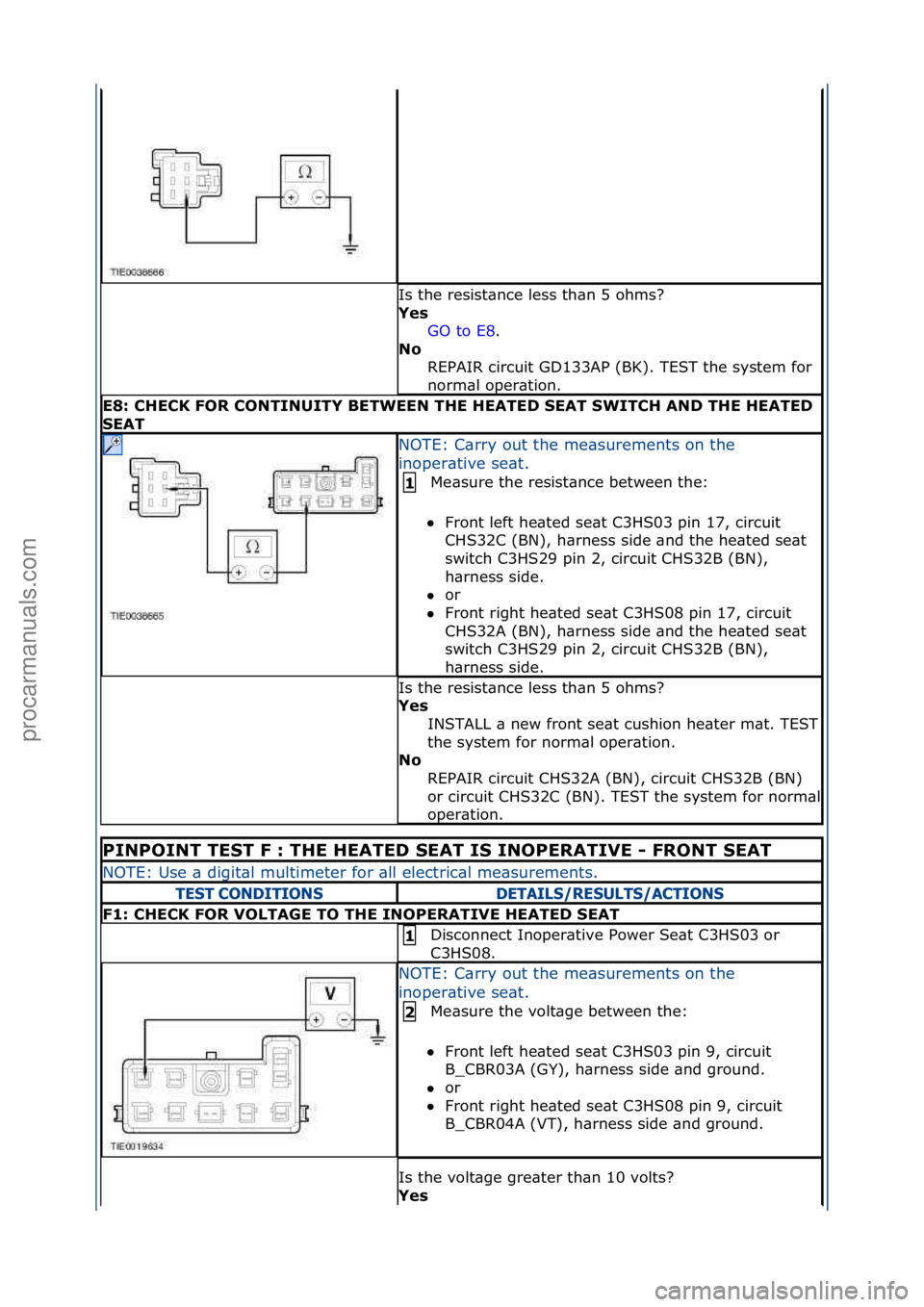 FORD GALAXY 2006 Service Repair Manual Is\fthe\fresist\bnce\fless\fth\bn\f5\fohms?\f
Yes\bGO\fto\fE8 .\f\f
N\f\b R
EPAIR\fcircuit\fGD133AP\f(BK).\fTEST\fthe\fsystem\ffor\f
norm\bl\foper\btion.\f
E8:\bCHECK\bFOR\bCONTINUITY\bBETWEEN\bTHE\b FORD GALAXY 2006 Service Repair Manual Is\fthe\fresist\bnce\fless\fth\bn\f5\fohms?\f
Yes\bGO\fto\fE8 .\f\f
N\f\b R
EPAIR\fcircuit\fGD133AP\f(BK).\fTEST\fthe\fsystem\ffor\f
norm\bl\foper\btion.\f
E8:\bCHECK\bFOR\bCONTINUITY\bBETWEEN\bTHE\b