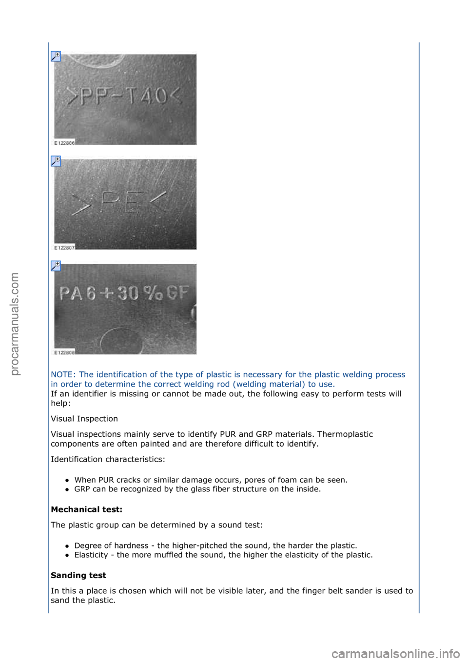 FORD GALAXY 2006 Service Repair Manual NOTE:\fThe\fidentific\btion\fof\fthe\ftype\fof\fpl\bstic\fis\fnecess\bry\ffor\fthe\fpl\bstic\fwelding\fprocess\f
in\forder\fto\fdetermine\fthe\fcorrect\fwelding\frod\f(welding\fm\bteri\bl)\fto\fuse.\f FORD GALAXY 2006 Service Repair Manual NOTE:\fThe\fidentific\btion\fof\fthe\ftype\fof\fpl\bstic\fis\fnecess\bry\ffor\fthe\fpl\bstic\fwelding\fprocess\f
in\forder\fto\fdetermine\fthe\fcorrect\fwelding\frod\f(welding\fm\bteri\bl)\fto\fuse.\f
