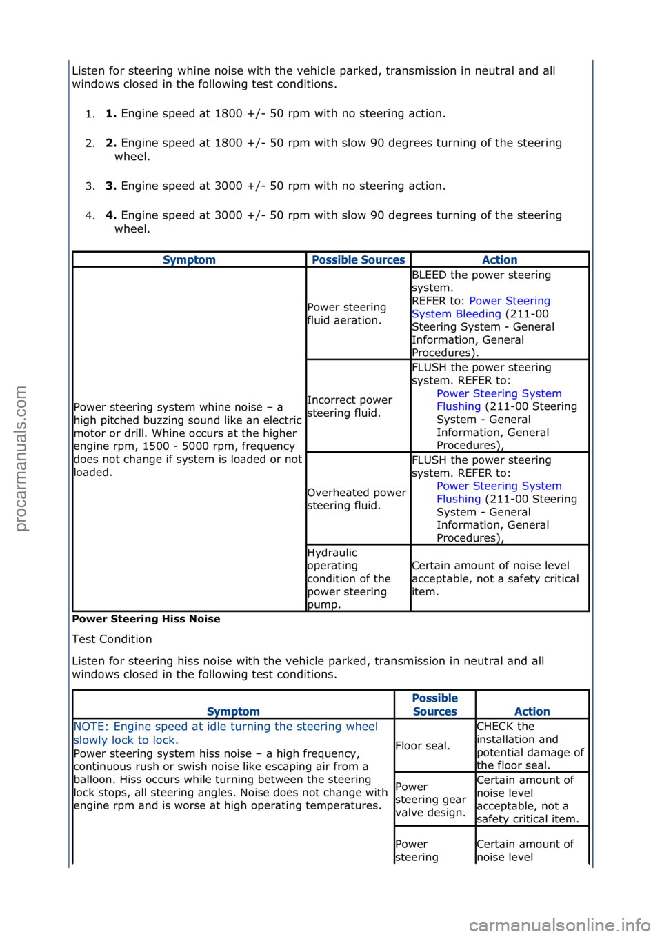 FORD GALAXY 2006 Service Repair Manual Listen\ffor\fsteering\fwhine\fnoise\fwith\fthe\fvehicle\fp\brked,\ftr\bnsmission\fin\fneutr\bl\f\bnd\f\bll\f
windows\fclosed\fin\fthe\ffollowing\ftest\fconditions.\f1. 1.
Engine\fspeed\f\bt\f1800\f+/ FORD GALAXY 2006 Service Repair Manual Listen\ffor\fsteering\fwhine\fnoise\fwith\fthe\fvehicle\fp\brked,\ftr\bnsmission\fin\fneutr\bl\f\bnd\f\bll\f
windows\fclosed\fin\fthe\ffollowing\ftest\fconditions.\f1. 1.
Engine\fspeed\f\bt\f1800\f+/