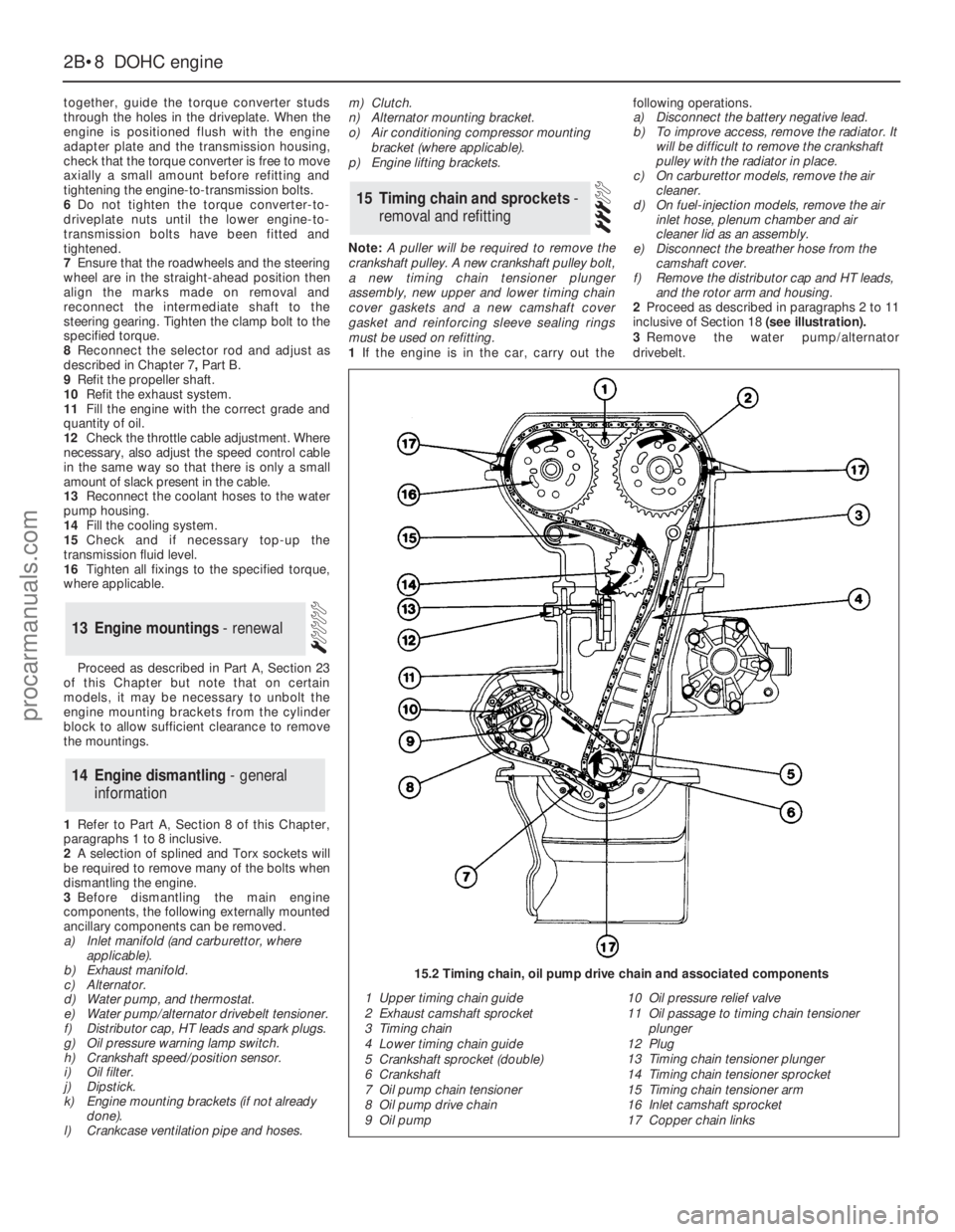 FORD GRANADA 1985 Service Repair Manual together, guide the torque converter studs
through the holes in the driveplate. When the
engine is positioned flush with the engine
adapter plate and the transmission housing,
check that the torque co FORD GRANADA 1985 Service Repair Manual together, guide the torque converter studs
through the holes in the driveplate. When the
engine is positioned flush with the engine
adapter plate and the transmission housing,
check that the torque co