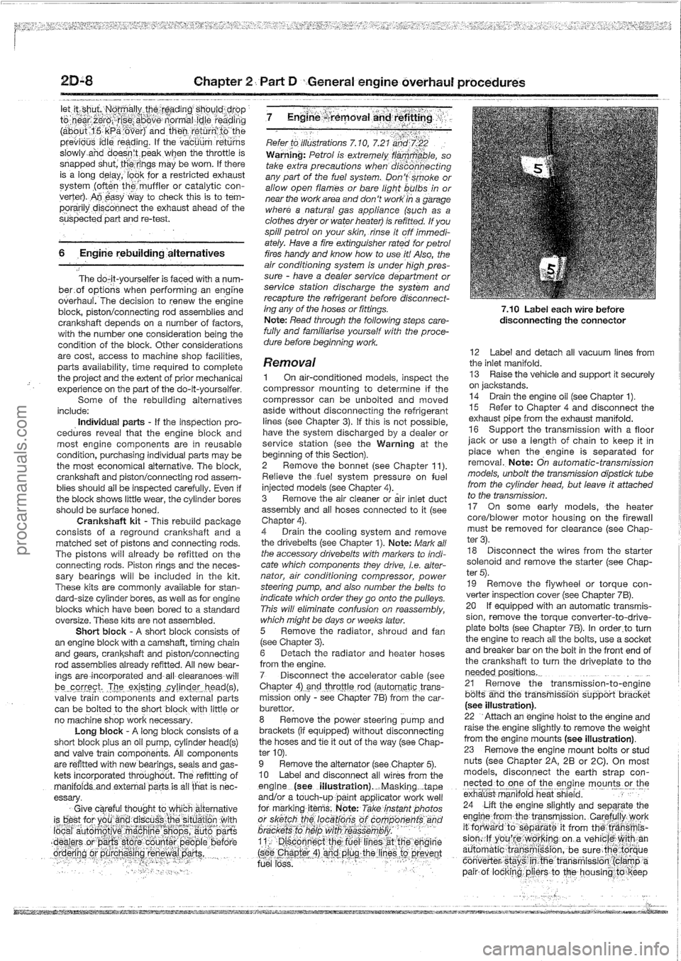 FORD MAVERICK 1988  Service Repair Manual procarmanuals.com 