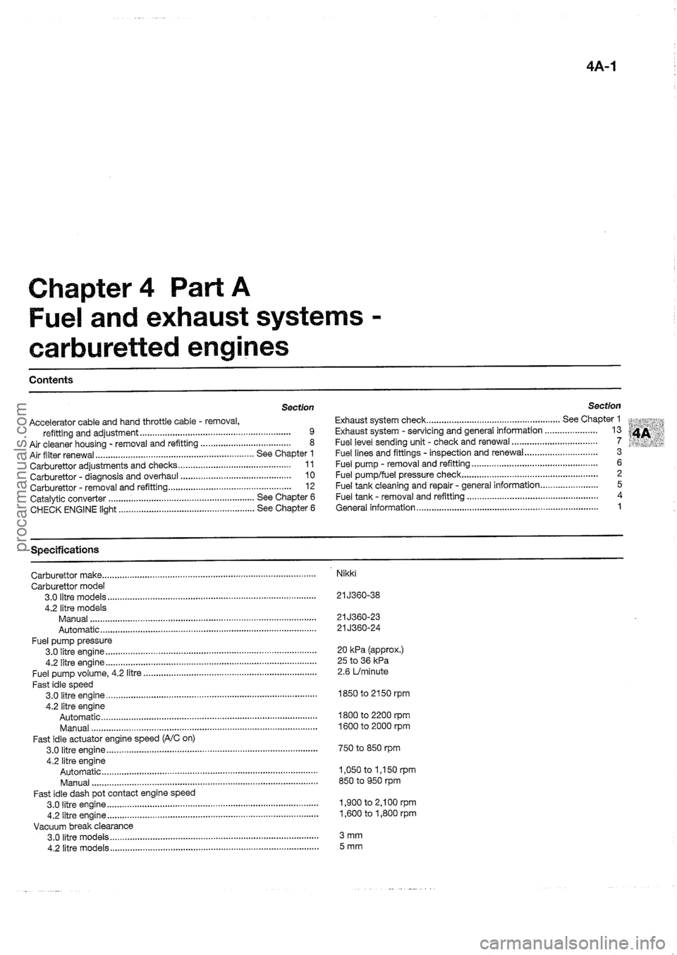 FORD MAVERICK 1988  Service Repair Manual procarmanuals.com 