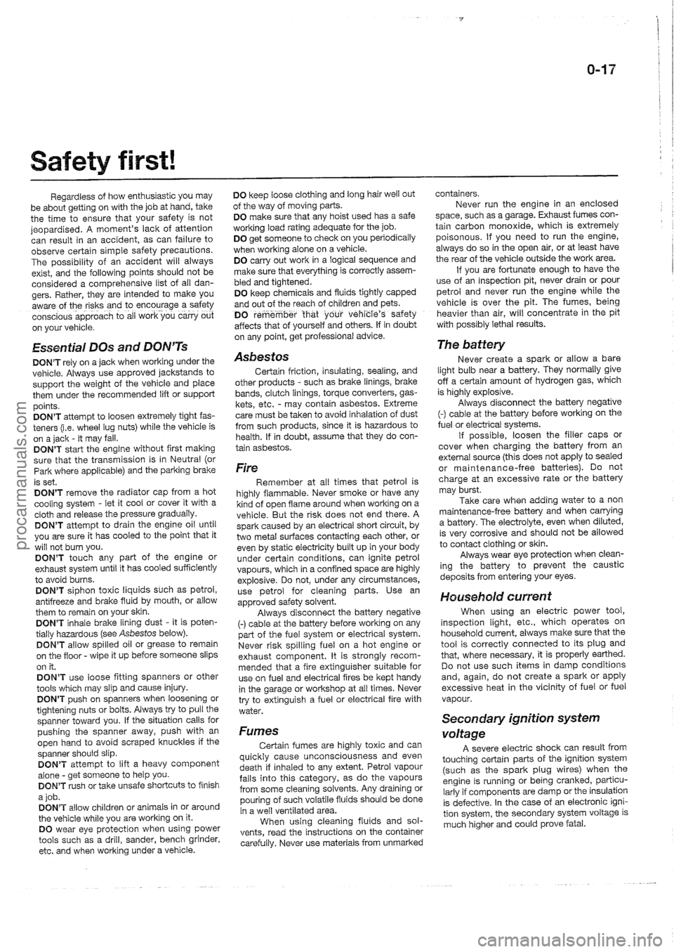 FORD MAVERICK 1988  Service Repair Manual procarmanuals.com 