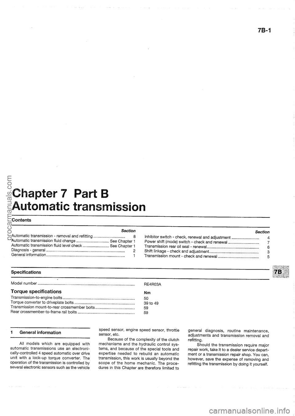 FORD MAVERICK 1988  Service Repair Manual procarmanuals.com 