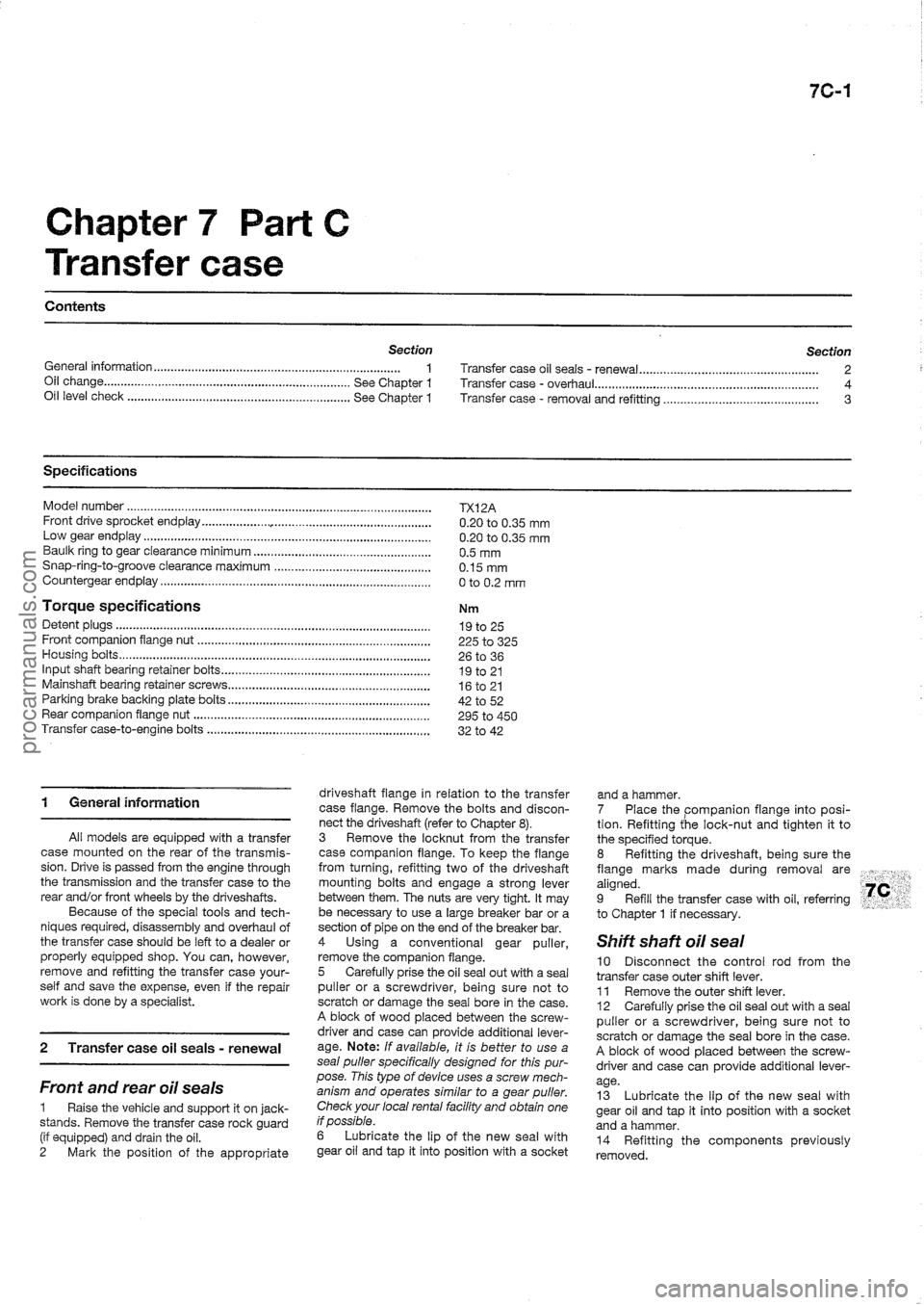 FORD MAVERICK 1988  Service Repair Manual procarmanuals.com 