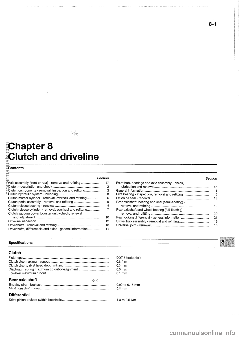 FORD MAVERICK 1988  Service Repair Manual procarmanuals.com 
