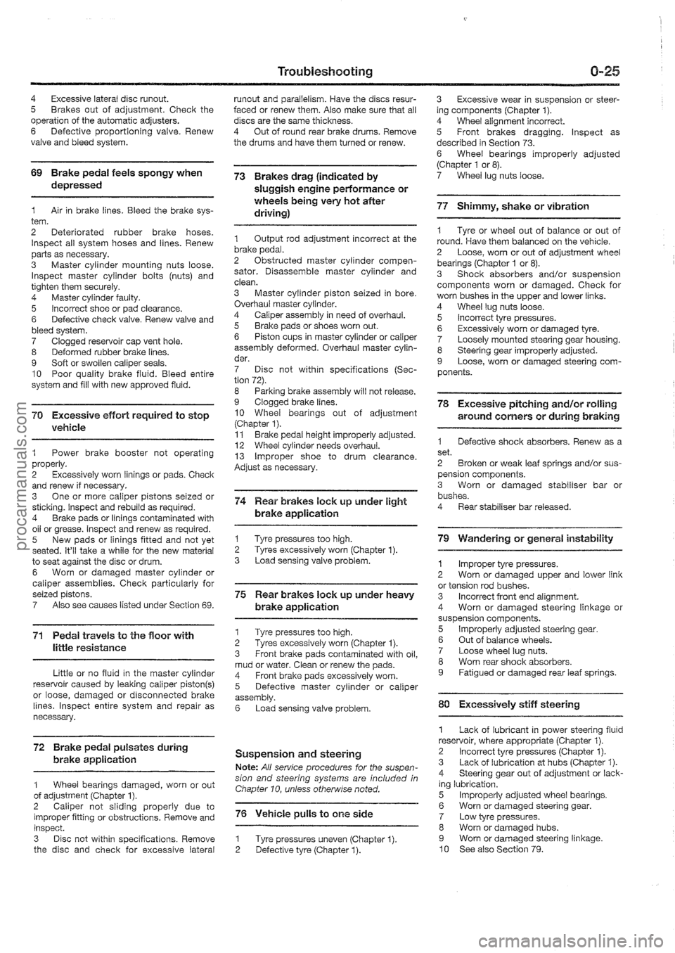 FORD MAVERICK 1988  Service Repair Manual procarmanuals.com 
