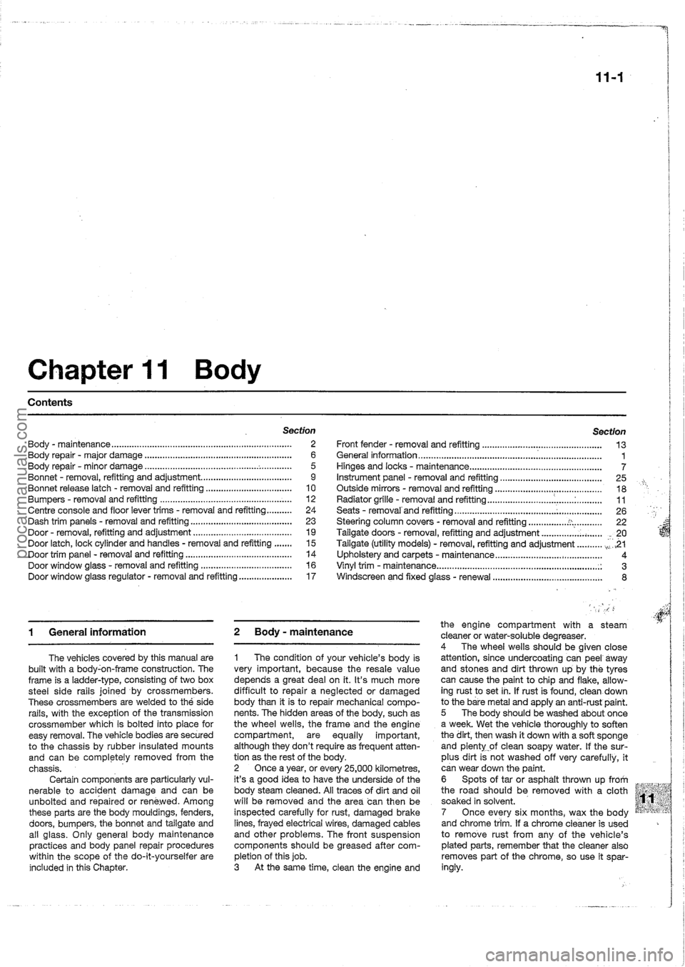 FORD MAVERICK 1988  Service Repair Manual procarmanuals.com 