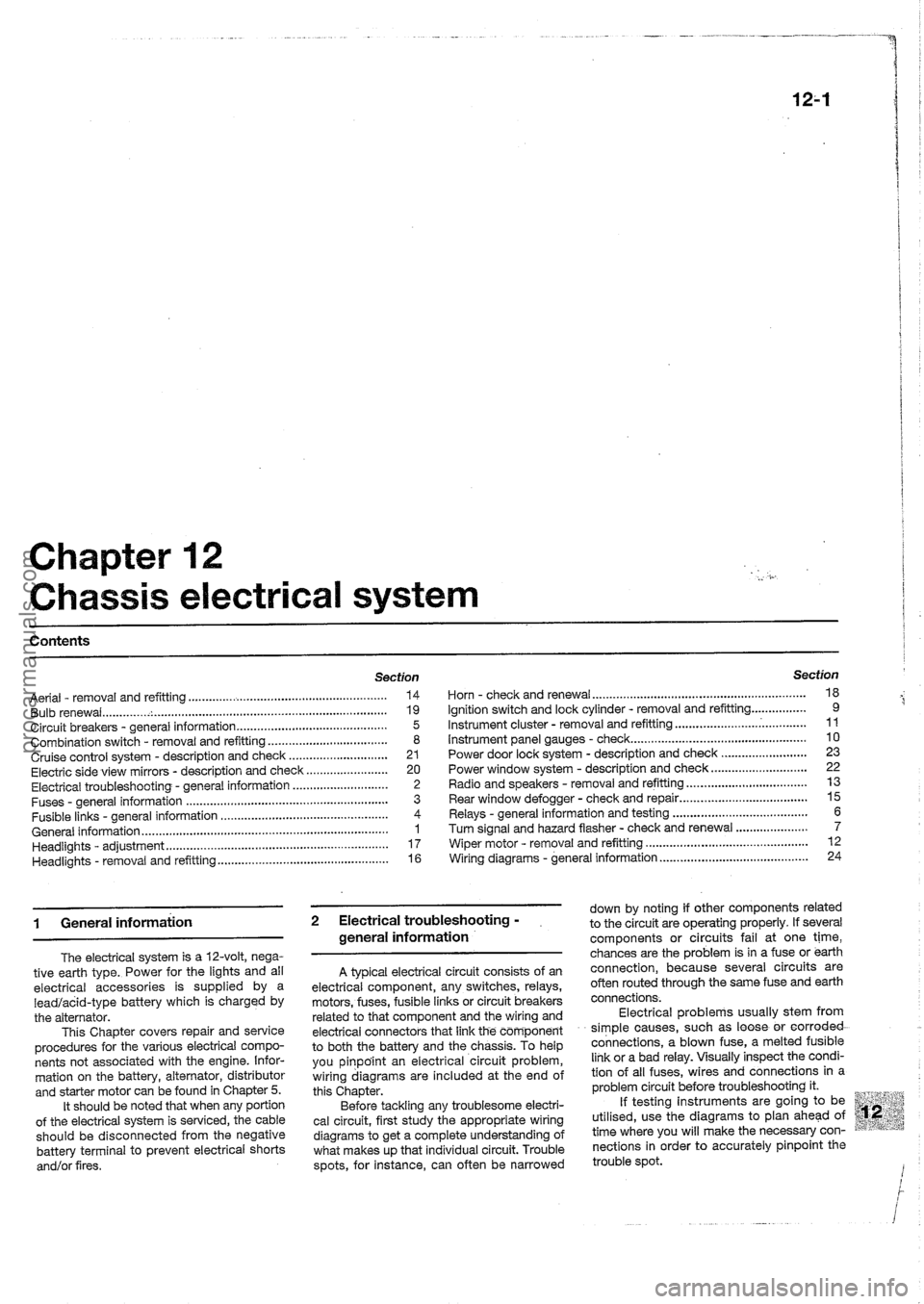 FORD MAVERICK 1988  Service Repair Manual procarmanuals.com 