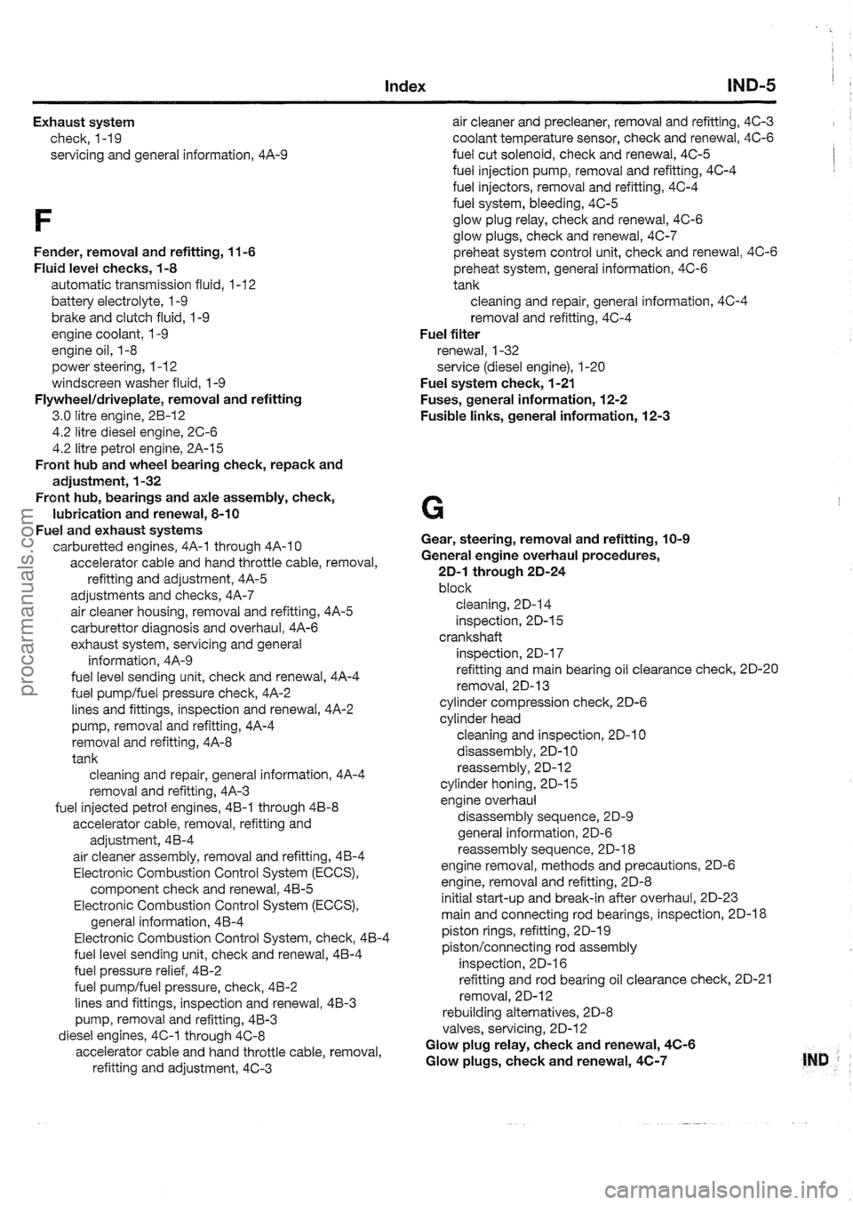 FORD MAVERICK 1988  Service Repair Manual procarmanuals.com 