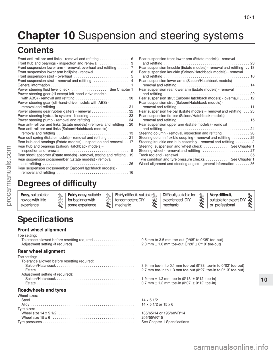 FORD MONDEO 1993 Service Repair Manual Chapter 10 Suspension and steering systems
Front anti-roll bar and links - removal and refitting . . . . . . . . . . . . . . 6
Front hub and bearings - inspection and renewal . . . . . . . . . . . . FORD MONDEO 1993 Service Repair Manual Chapter 10 Suspension and steering systems
Front anti-roll bar and links - removal and refitting . . . . . . . . . . . . . . 6
Front hub and bearings - inspection and renewal . . . . . . . . . . . .