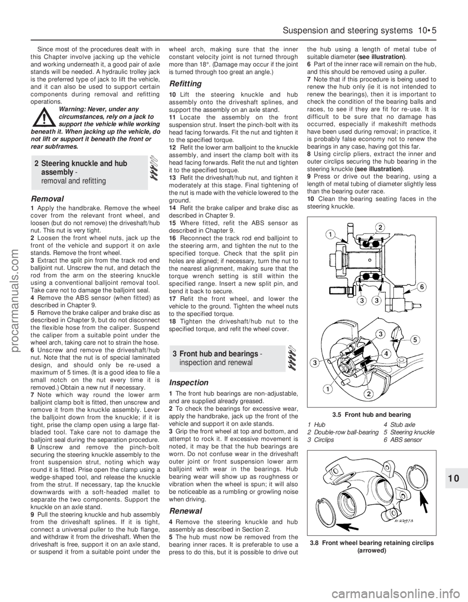 FORD MONDEO 1993 Service Repair Manual Since most of the procedures dealt with in
this Chapter involve jacking up the vehicle
and working underneath it, a good pair of axle
stands will be needed. A hydraulic trolley jack
is the preferred t FORD MONDEO 1993 Service Repair Manual Since most of the procedures dealt with in
this Chapter involve jacking up the vehicle
and working underneath it, a good pair of axle
stands will be needed. A hydraulic trolley jack
is the preferred t