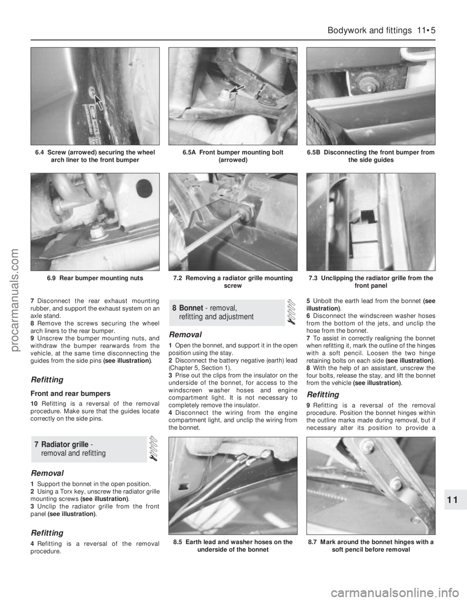 FORD MONDEO 1993 Service Repair Manual 7Disconnect the rear exhaust mounting
rubber, and support the exhaust system on an
axle stand.
8Remove the screws securing the wheel
arch liners to the rear bumper.
9Unscrew the bumper mounting nuts, FORD MONDEO 1993 Service Repair Manual 7Disconnect the rear exhaust mounting
rubber, and support the exhaust system on an
axle stand.
8Remove the screws securing the wheel
arch liners to the rear bumper.
9Unscrew the bumper mounting nuts,