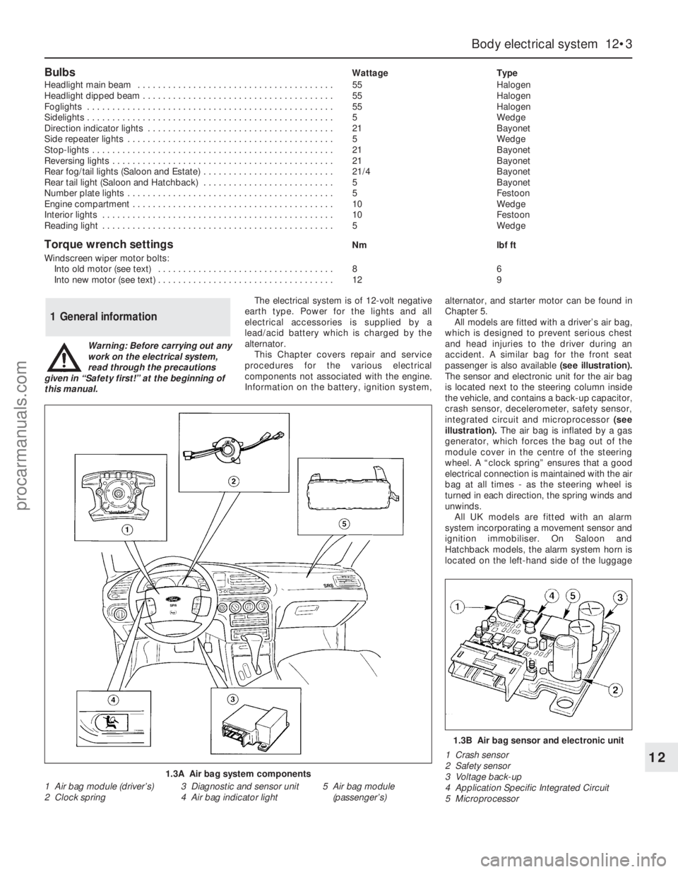 FORD MONDEO 1993 Service Repair Manual BulbsWattage Type
Headlight main beam . . . . . . . . . . . . . . . . . . . . . . . . . . . . . . . . . . . . . . . 55 Halogen
Headlight dipped beam . . . . . . . . . . . . . . . . . . . . . . . . . FORD MONDEO 1993 Service Repair Manual BulbsWattage Type
Headlight main beam . . . . . . . . . . . . . . . . . . . . . . . . . . . . . . . . . . . . . . . 55 Halogen
Headlight dipped beam . . . . . . . . . . . . . . . . . . . . . . . . .