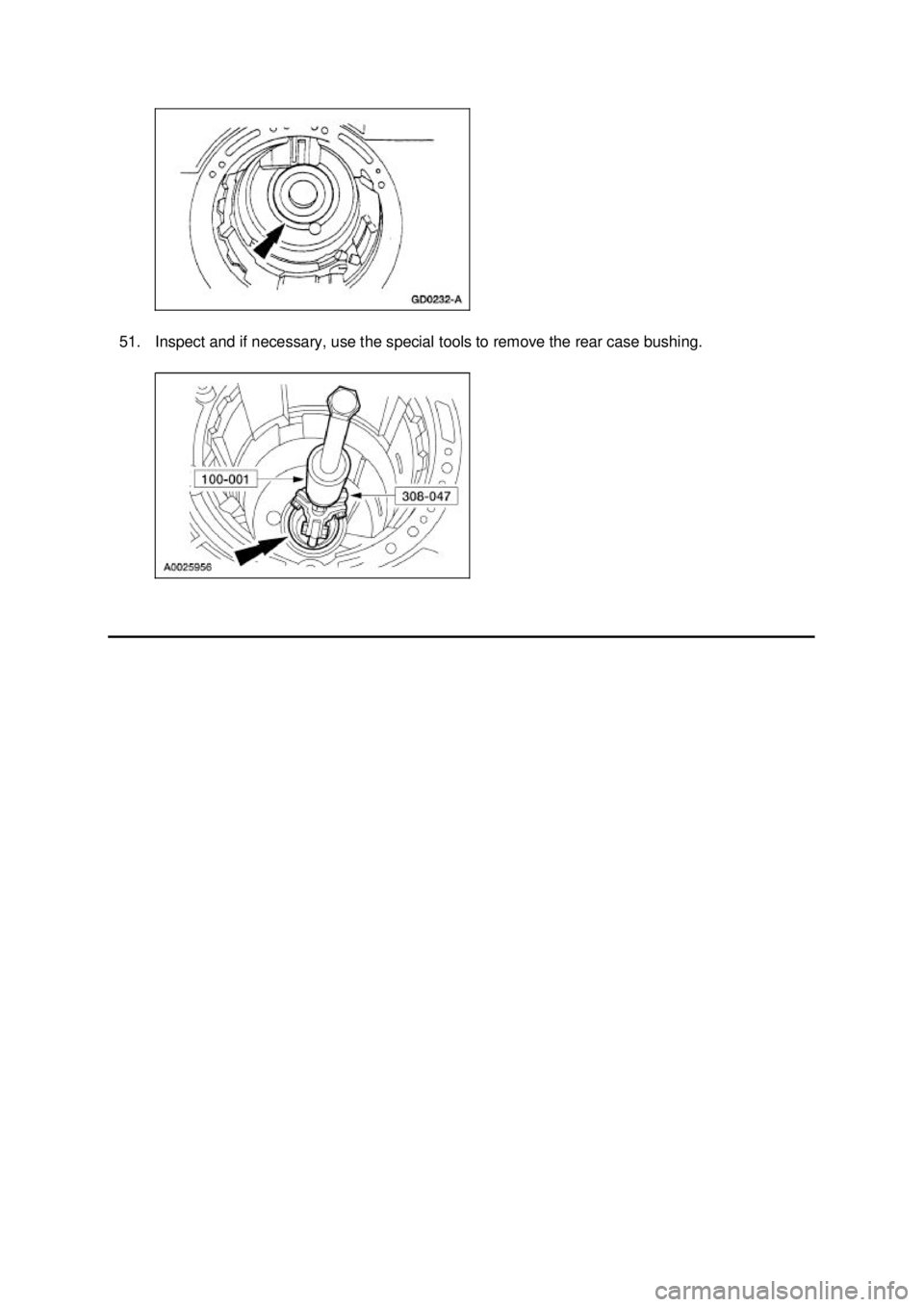 FORD MUSTANG 2003  Workshop Manual 51. Inspect and if necessary, use the special tools to remove the rear case bushing.  Klj .  16 ba
  162003 Mustang Workshop Manual
18. 11. 2011file:///C:/Ford/2000 - 2004/tsocache/SHEF_2748/S3B~