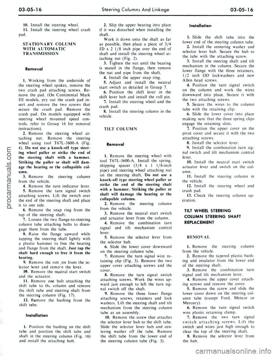 FORD MUSTANG 1969  Volume One Chassis procarmanuals.com 