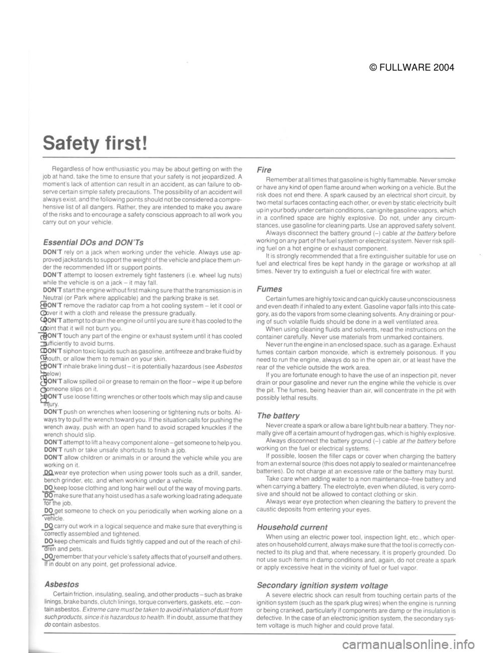 FORD MUSTANG 1979  Service Repair Manual 
© FULLWARE 2004procarmanuals.com 