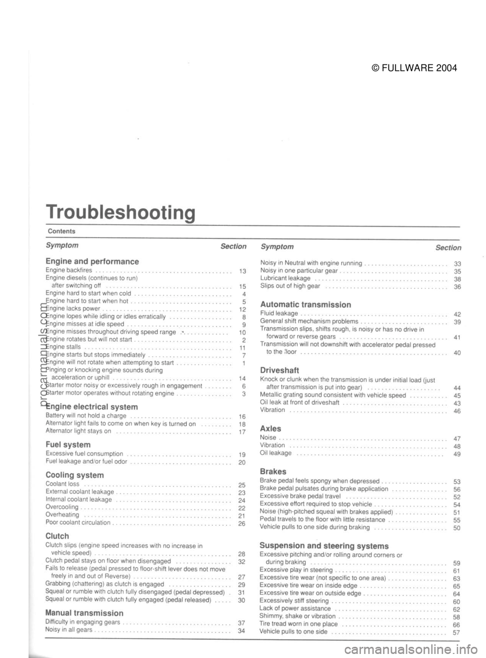 FORD MUSTANG 1979  Service Repair Manual 
© FULLWARE 2004procarmanuals.com 