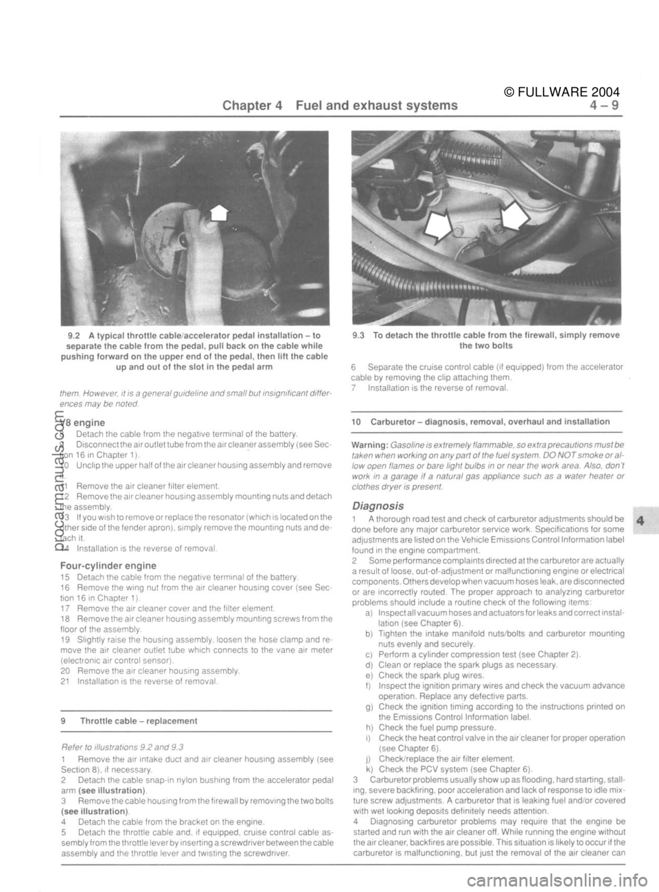 FORD MUSTANG 1979  Service Repair Manual 
© FULLWARE 2004procarmanuals.com 