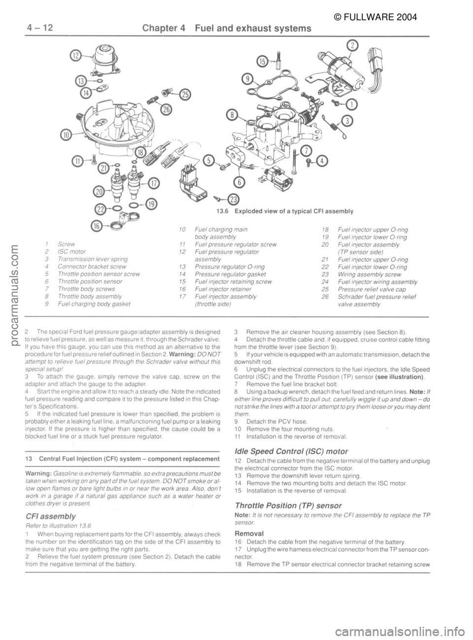 FORD MUSTANG 1979  Service Repair Manual © FULLWARE 2004procarmanuals.com 