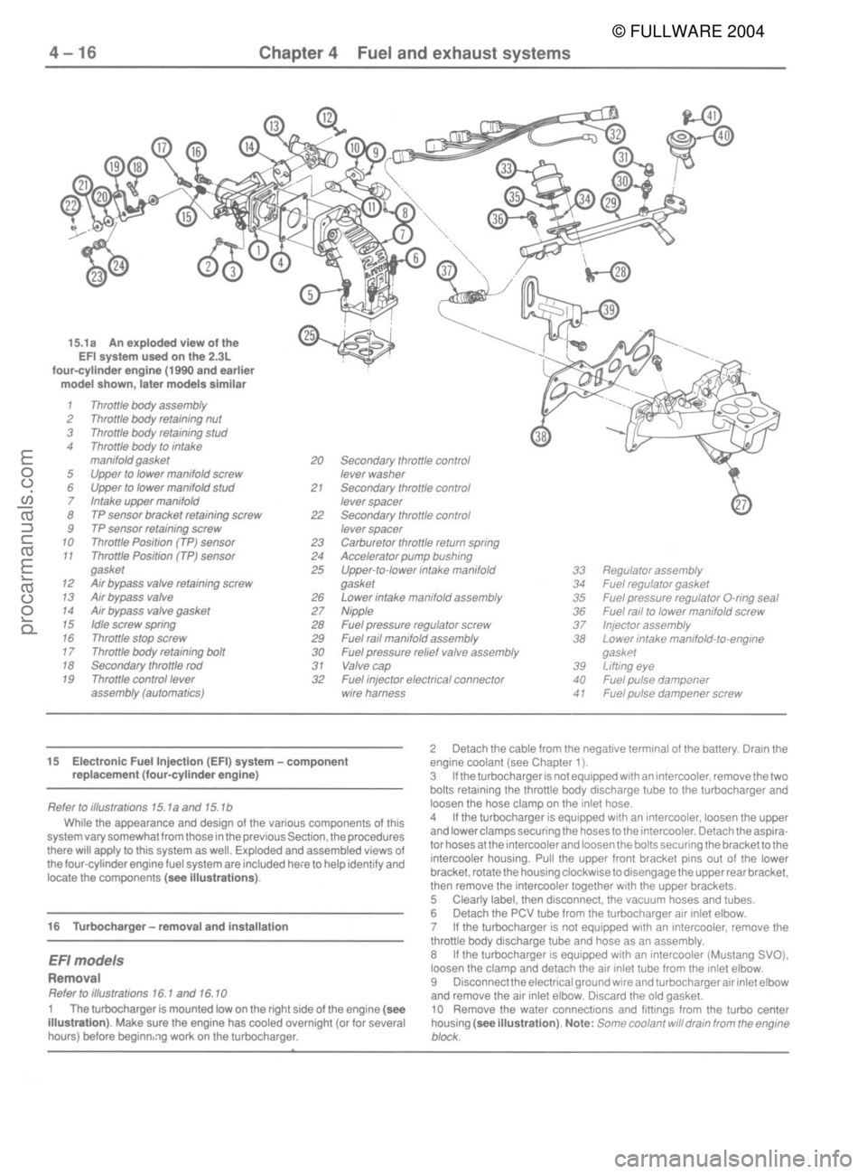 FORD MUSTANG 1979  Service Repair Manual © FULLWARE 2004procarmanuals.com 