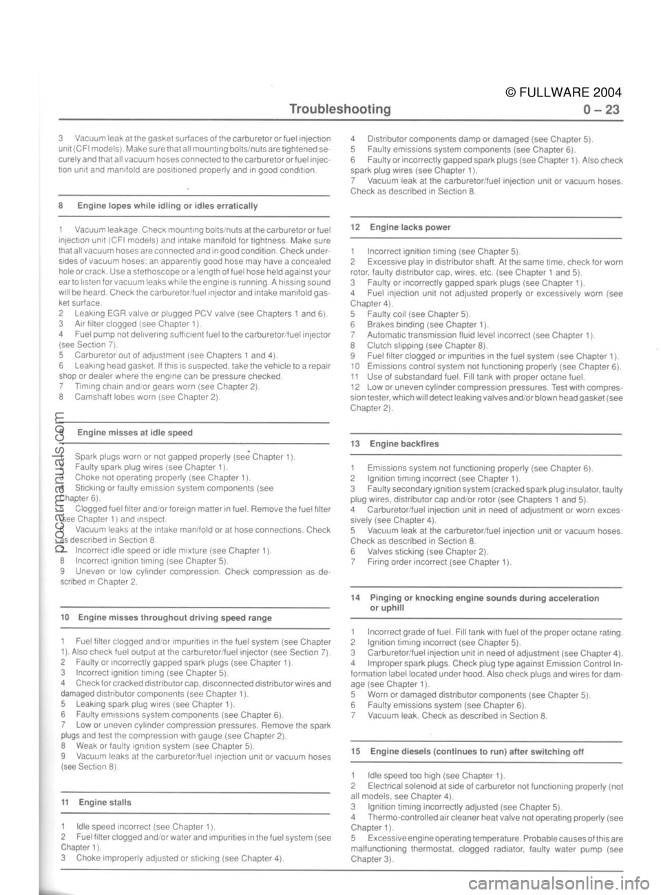 FORD MUSTANG 1979  Service Repair Manual 
© FULLWARE 2004procarmanuals.com 