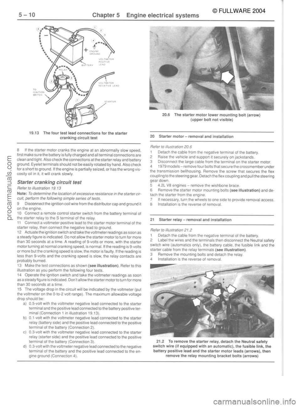 FORD MUSTANG 1979  Service Repair Manual © FULLWARE 2004procarmanuals.com 