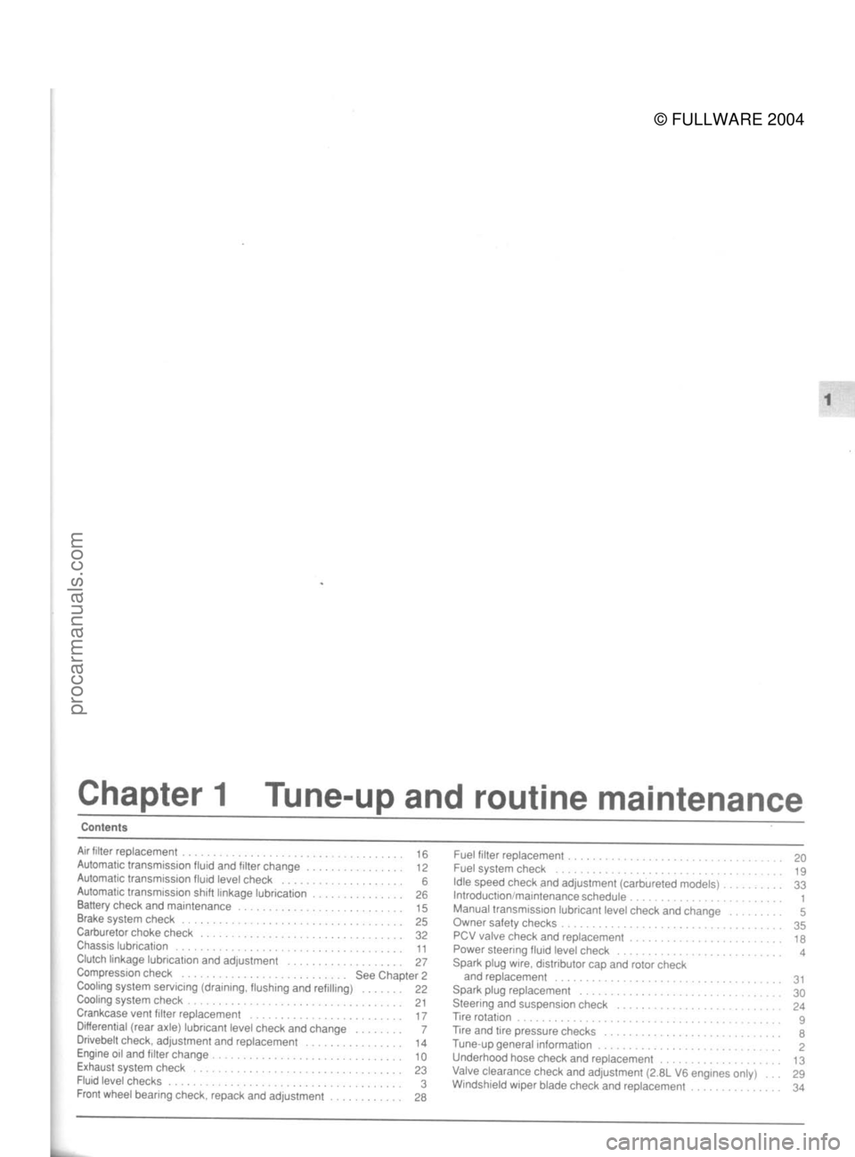 FORD MUSTANG 1979  Service Repair Manual 
© FULLWARE 2004procarmanuals.com 