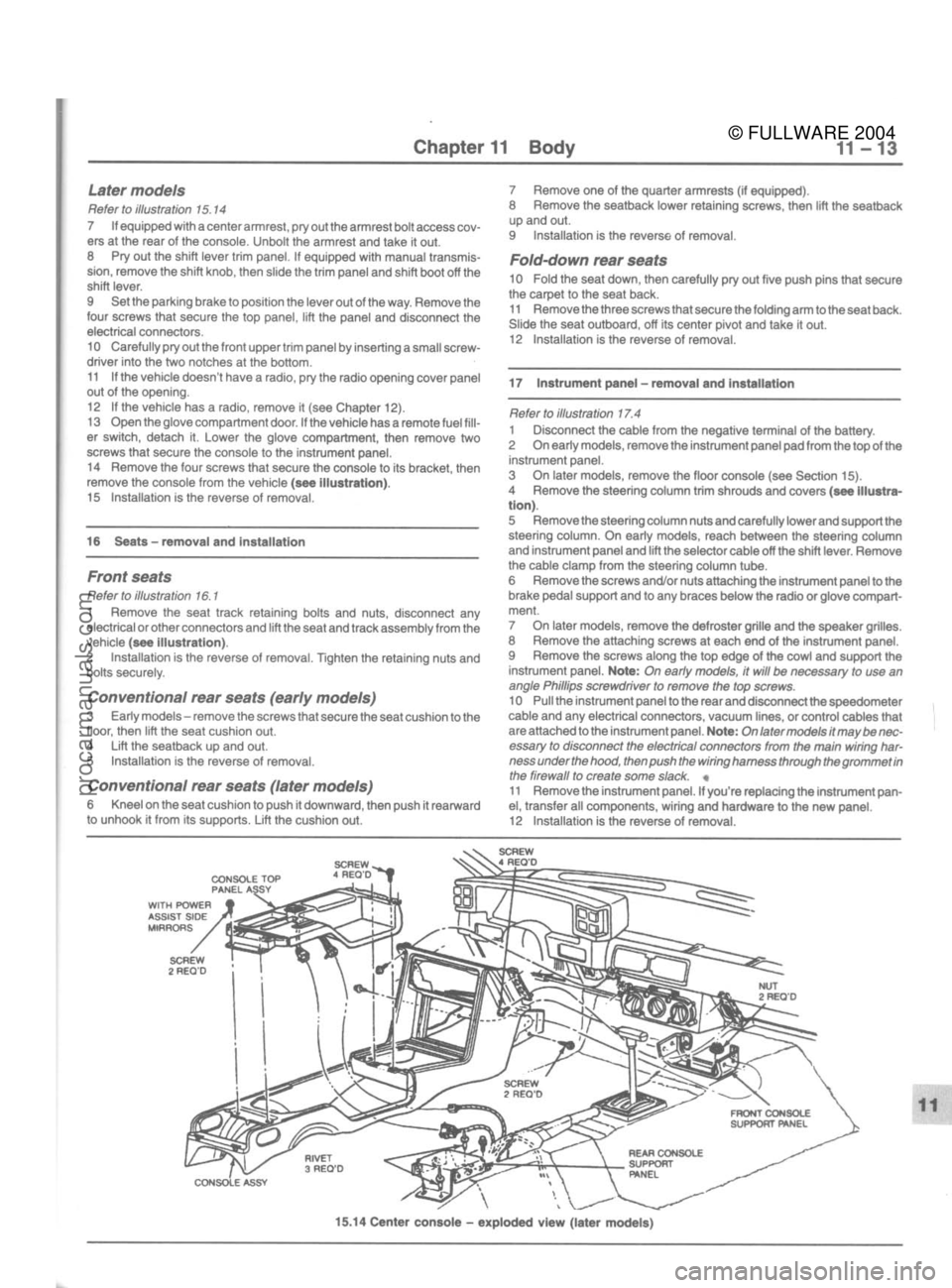 FORD MUSTANG 1979  Service Repair Manual 
© FULLWARE 2004procarmanuals.com 