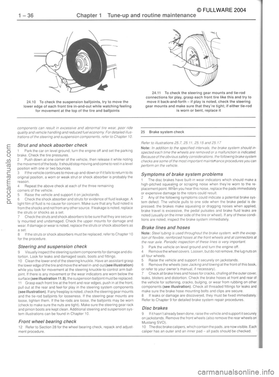 FORD MUSTANG 1979  Service Repair Manual © FULLWARE 2004procarmanuals.com 