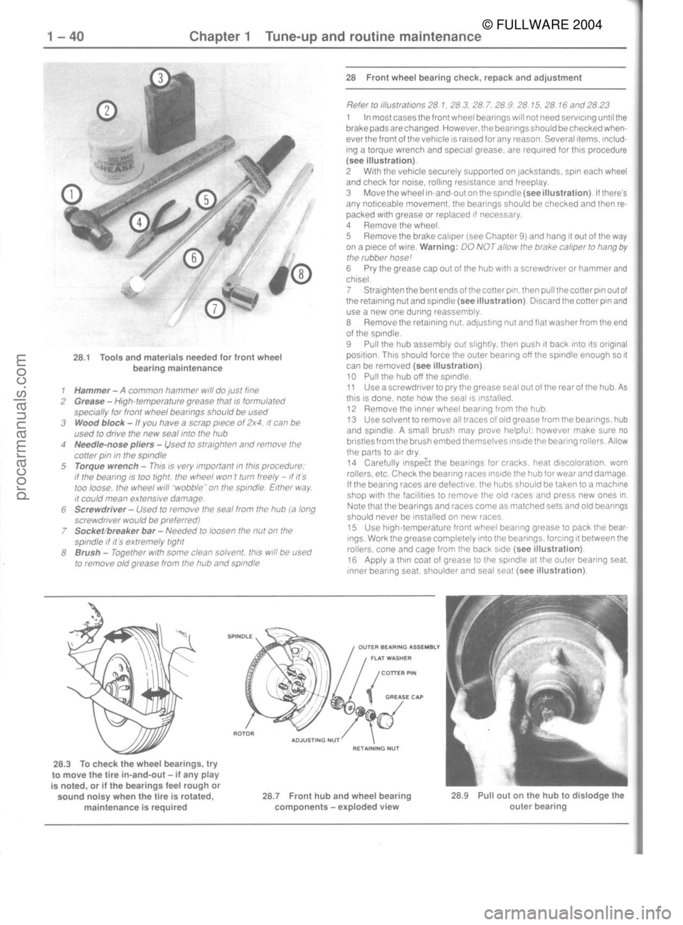 FORD MUSTANG 1979  Service Repair Manual © FULLWARE 2004procarmanuals.com 