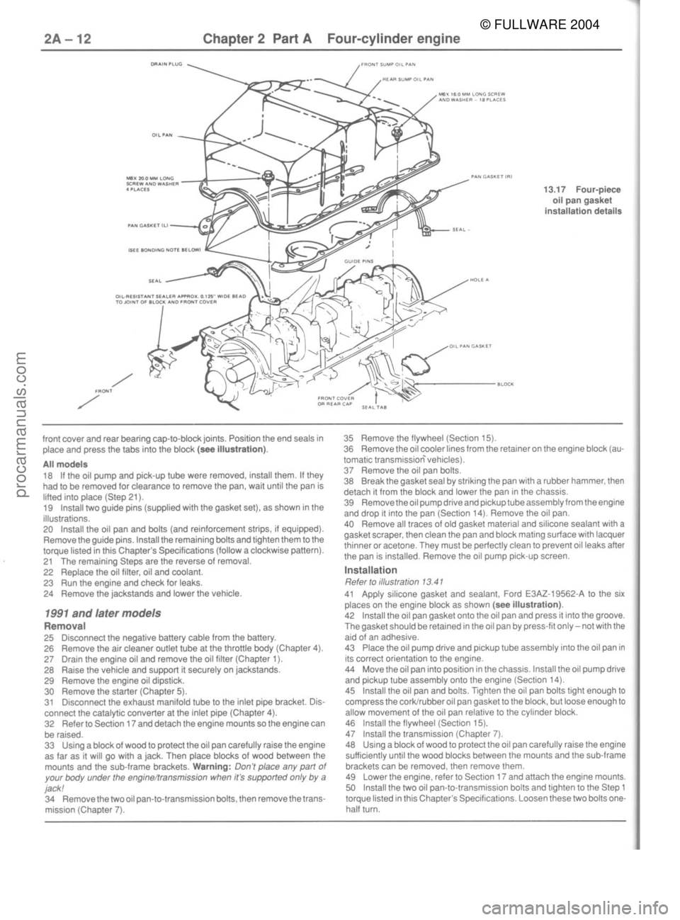 FORD MUSTANG 1979  Service Repair Manual © FULLWARE 2004procarmanuals.com 