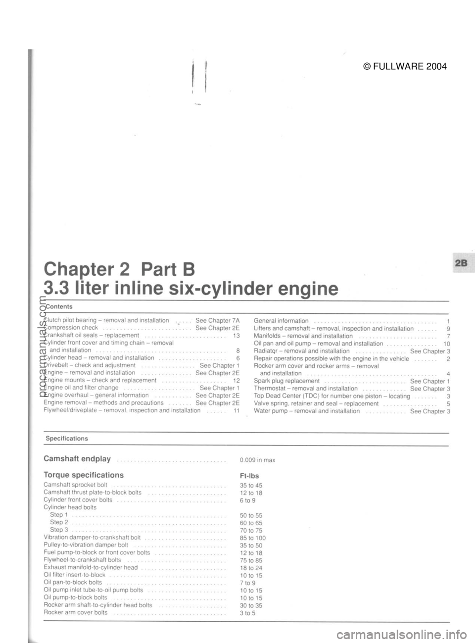 FORD MUSTANG 1979  Service Repair Manual 
© FULLWARE 2004procarmanuals.com 