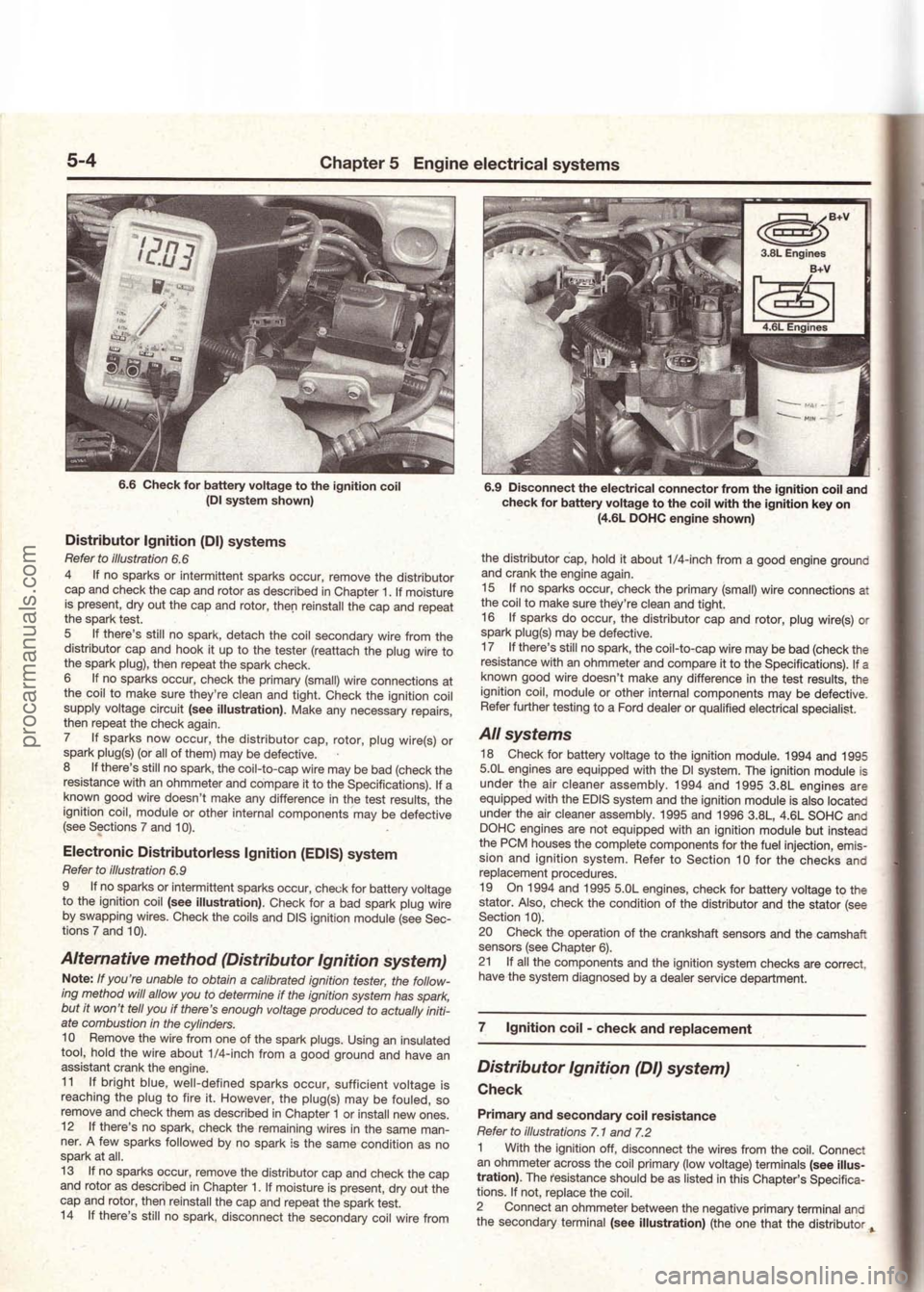 FORD MUSTANG 1994  Service Repair Manual procarmanuals.com 