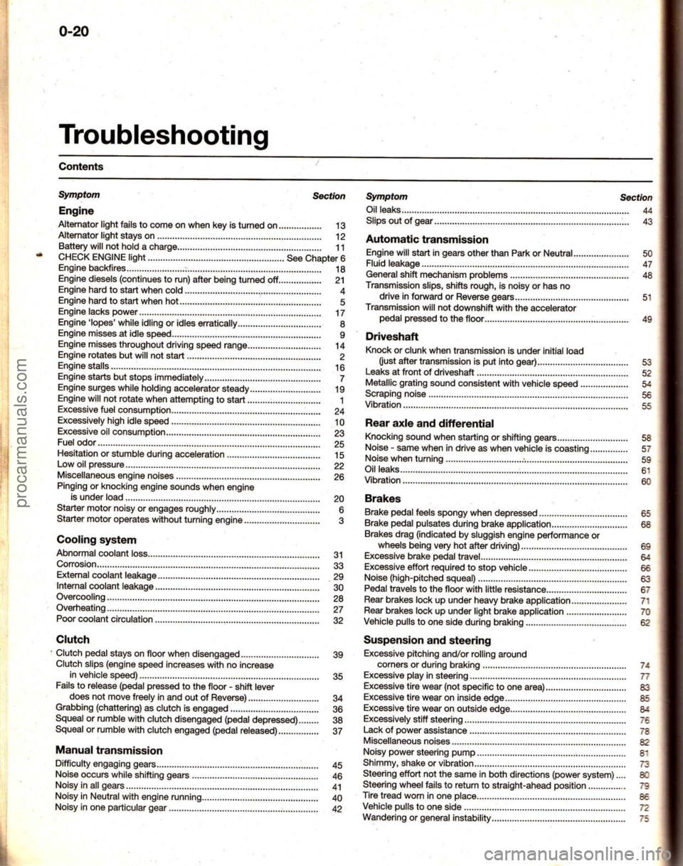 FORD MUSTANG 1994  Service Repair Manual procarmanuals.com 