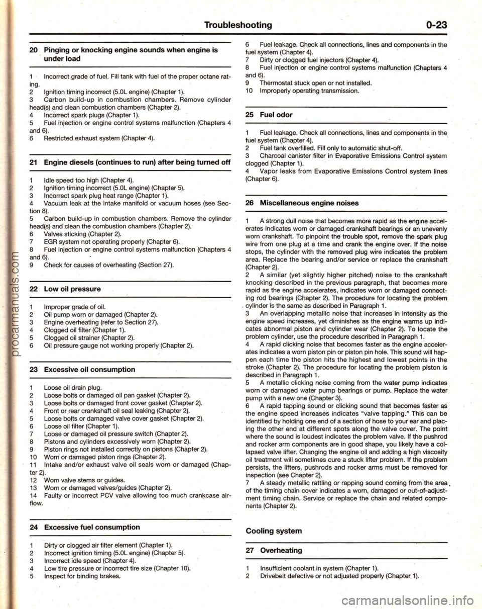 FORD MUSTANG 1994  Service Repair Manual procarmanuals.com 