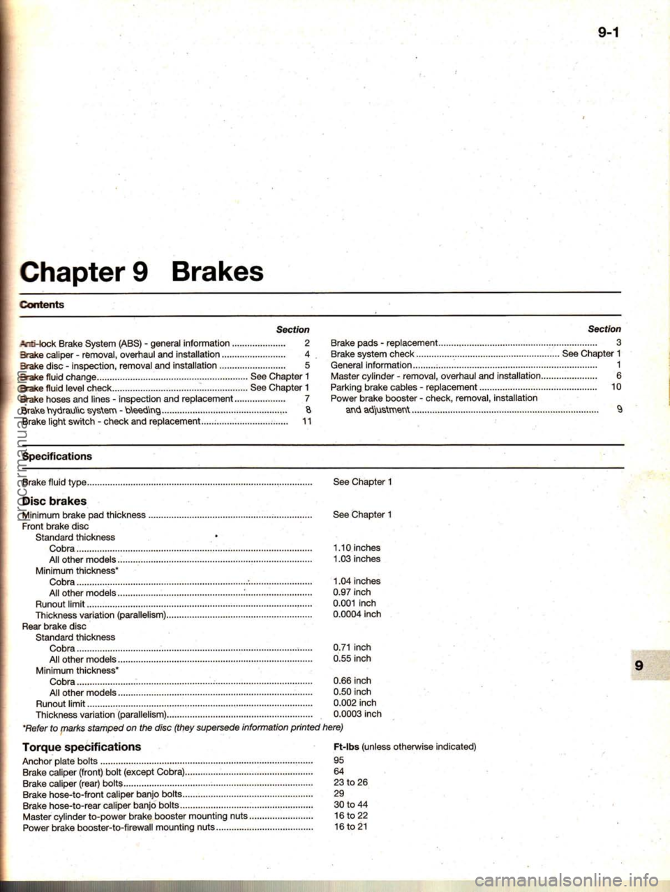 FORD MUSTANG 1994  Service Repair Manual procarmanuals.com 