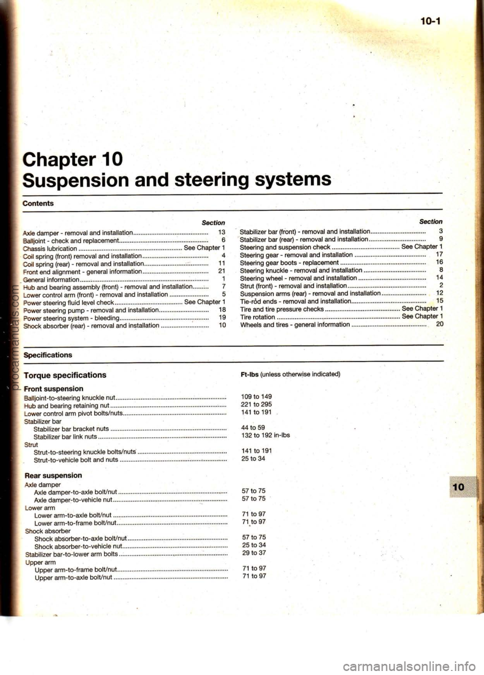 FORD MUSTANG 1994  Service Repair Manual procarmanuals.com 